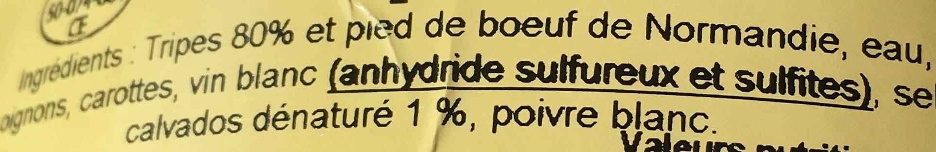Les Marmites D'Augustine Tripes au Calvados à la mode de Caen packshot