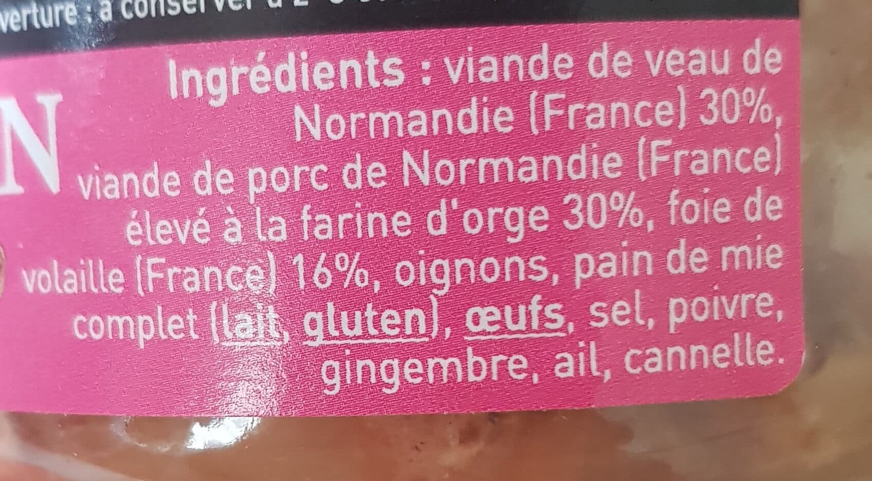 Les Terrines d'Augustine PATE NORMAND D'ANTAN packshot