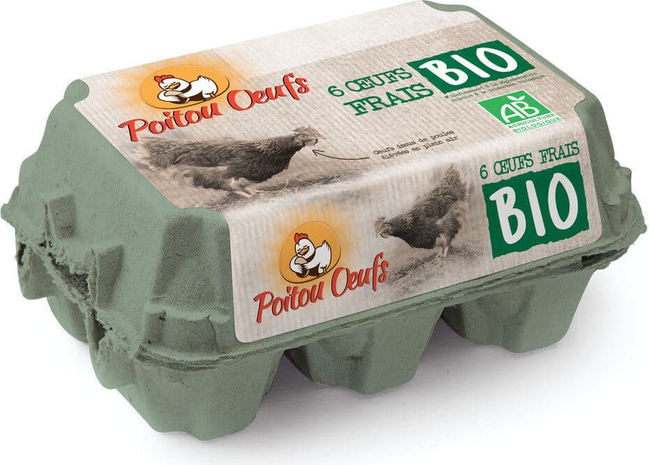 Open Food Facts 6 Oeufs BIO POITOU ŒUFS packshot