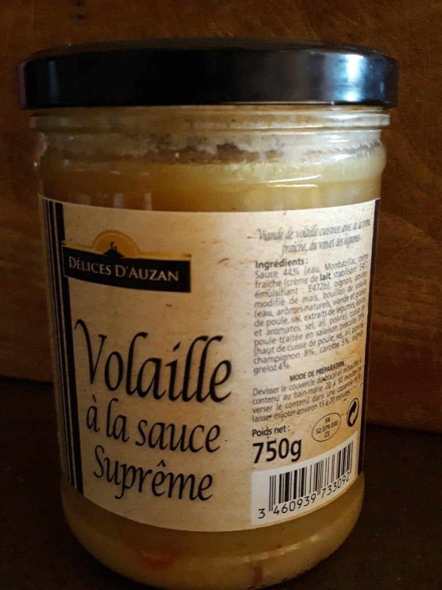 Délices d'Auzan Volaille à la sauce suprême packshot