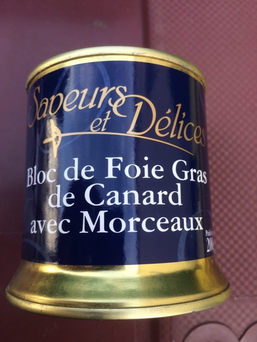 Les delices D Auzan Bloc de foie gras de canard packshot