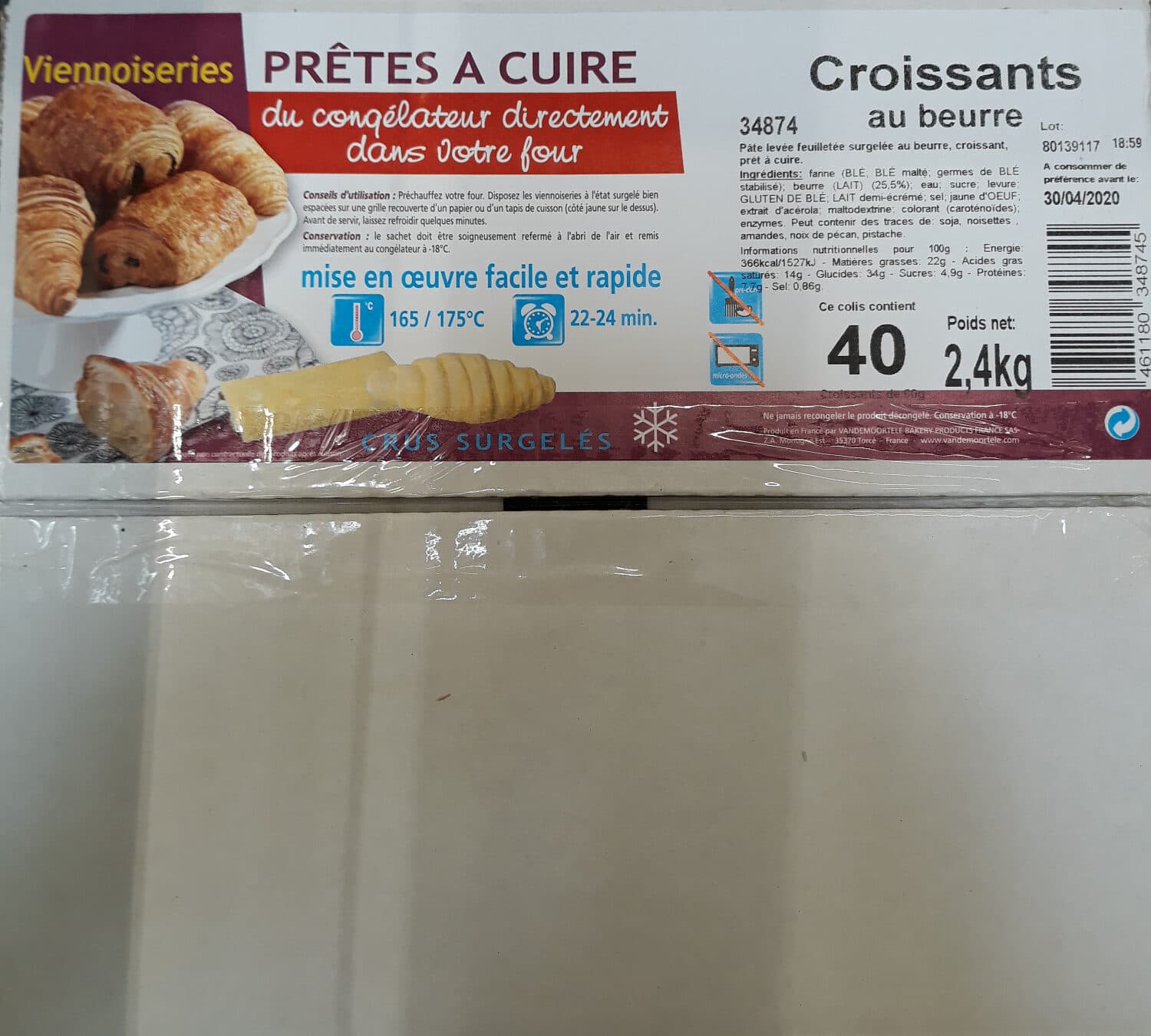 vandemoortel bakery Croissants au beurre packshot