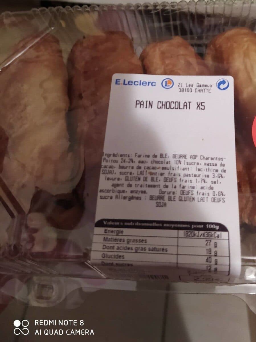 Open Food Facts Pain au chocolat packshot