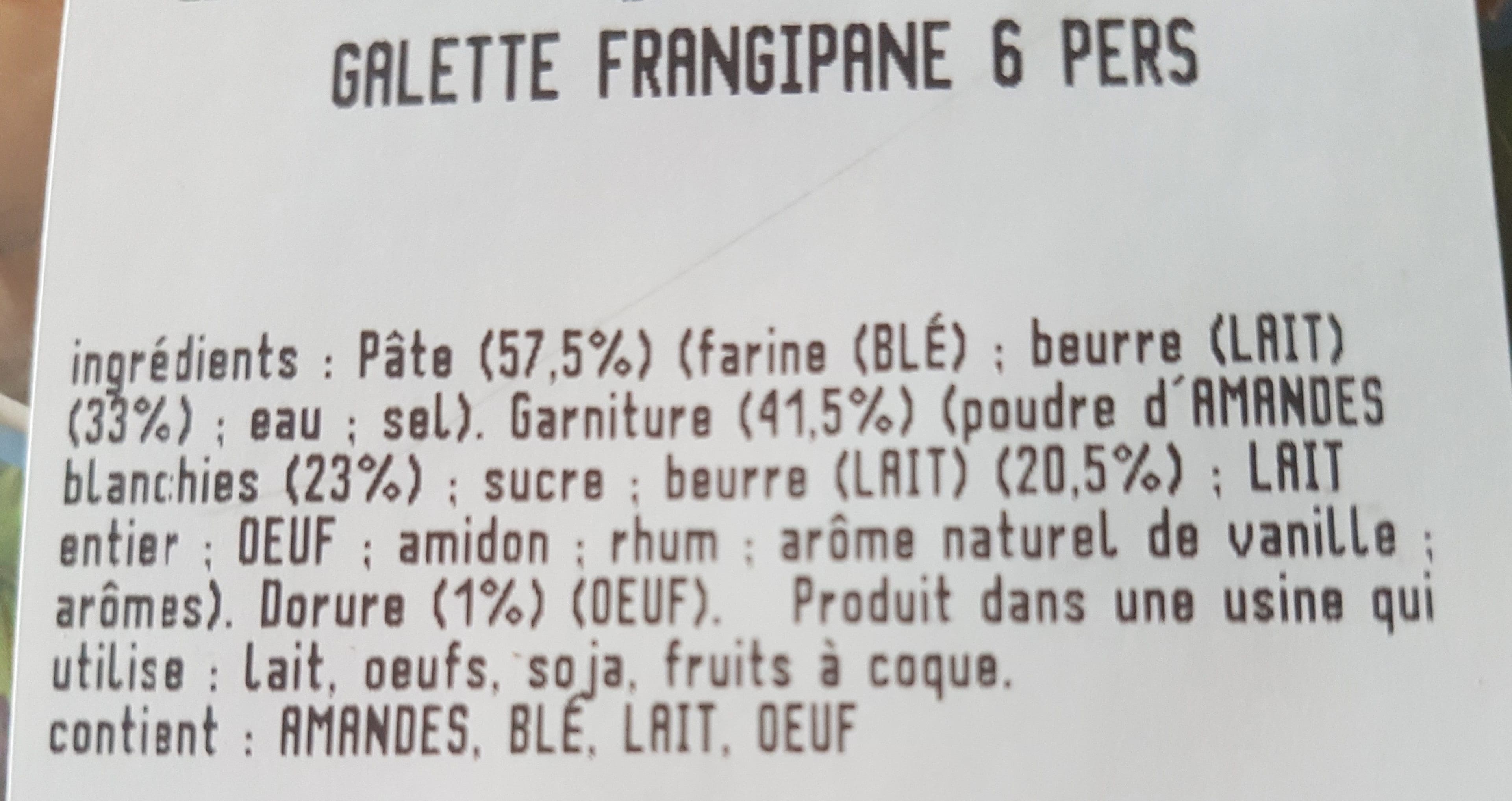 E.Leclerc Galette frangipane 6 pers packshot