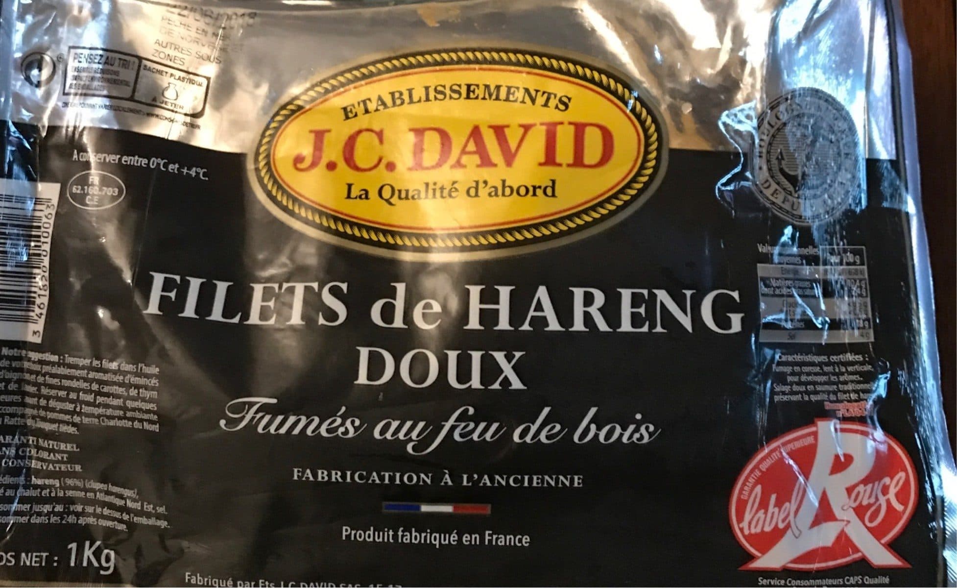 Open Food Facts Filets de hareng doux packshot