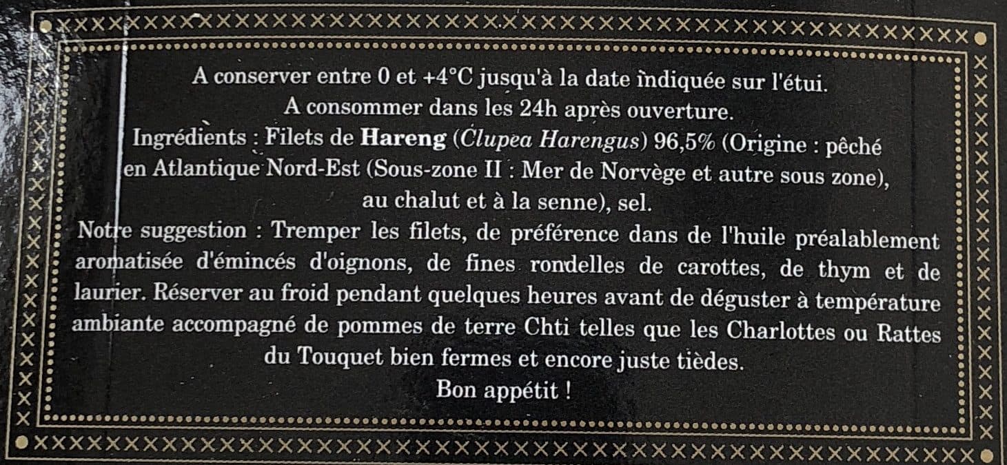 J.C.David Filet de hareng sauvage fumé packshot