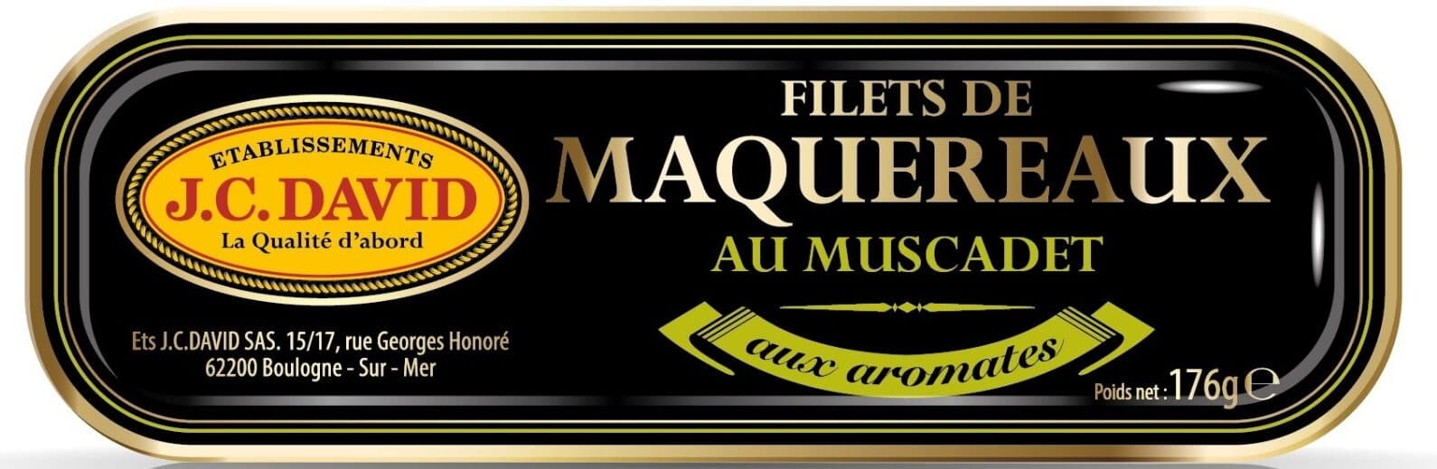 J.C. DAVID Filets de Maquereaux au muscadet packshot