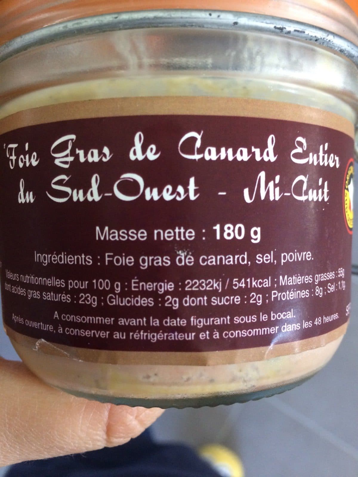 Open Food Facts Foie gras de canard entier le chauseon du terroir packshot