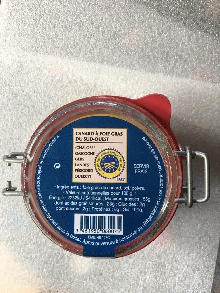 Le Terroir Gourmand Foie gras de canard entier du Sud-Ouest packshot
