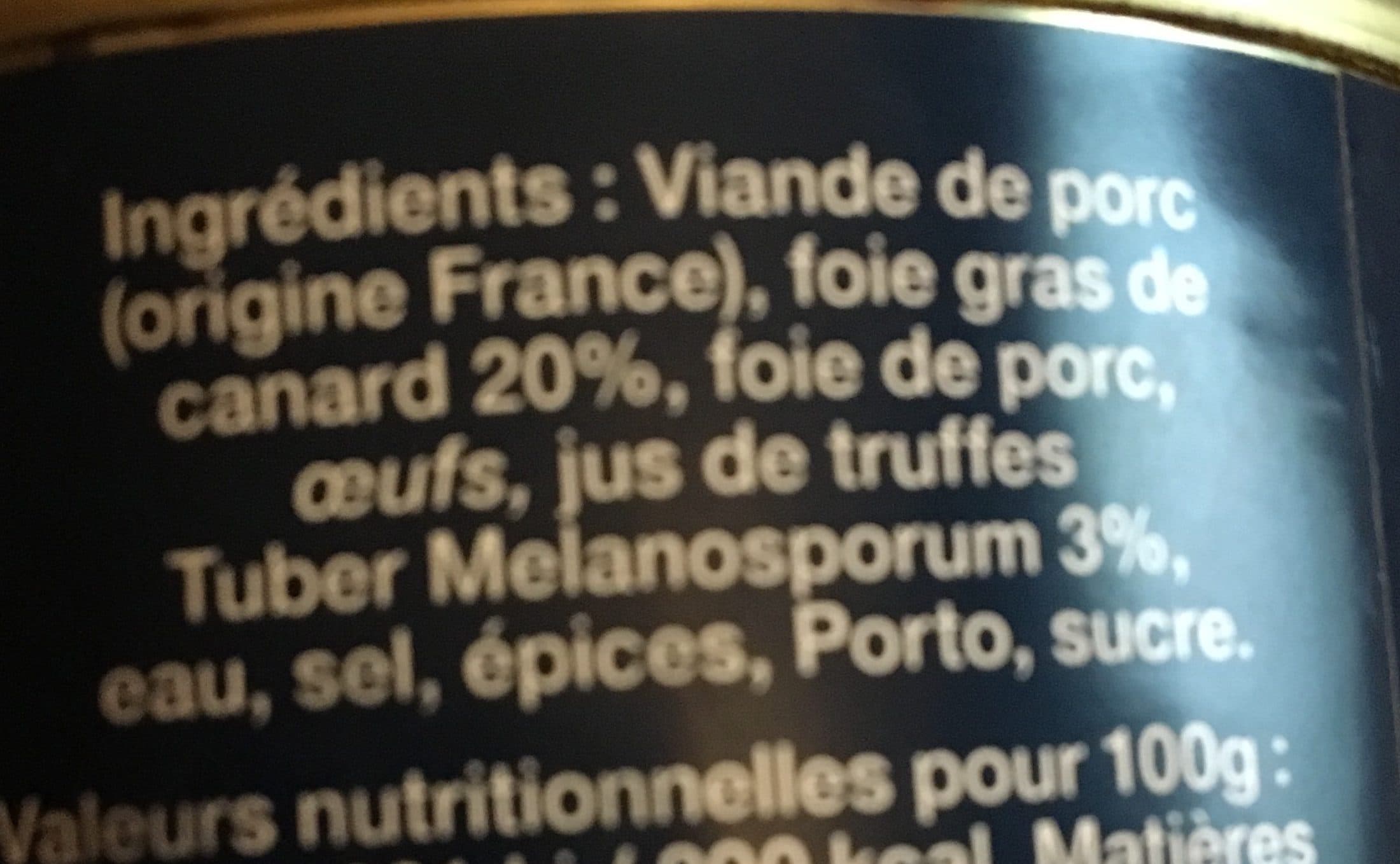 Le Terroir Gourmand Terrine au foie de canard packshot