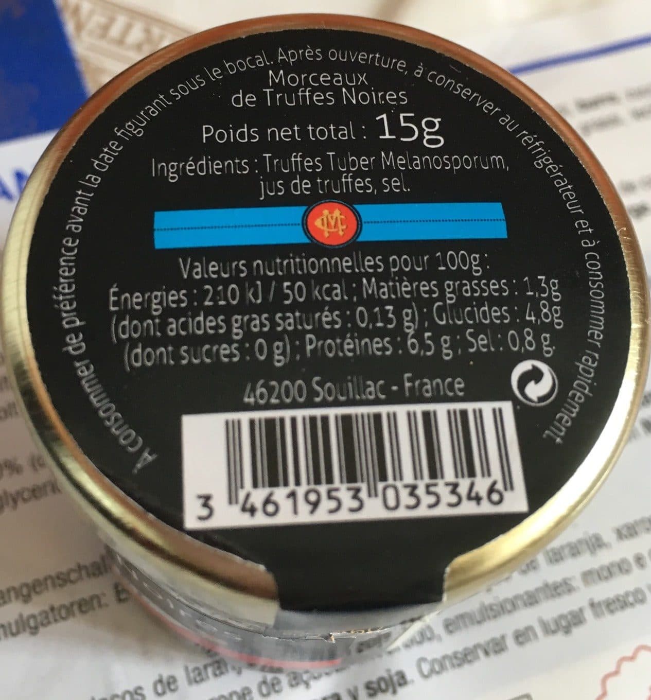 Chambon & marrel Morceaux de truffes noirs packshot