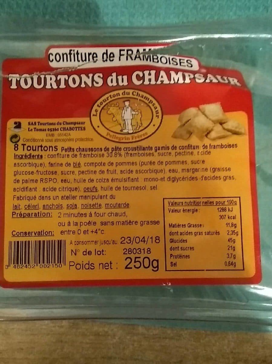 Open Food Facts Tourtons du champsaur confiture de framboises packshot