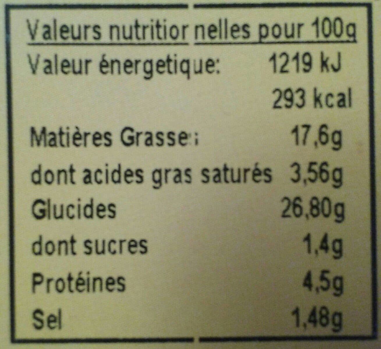 Open Food Facts 14 TOURTONS COCKTAILS DU CHAMPSAUR A LA TAPENADE packshot