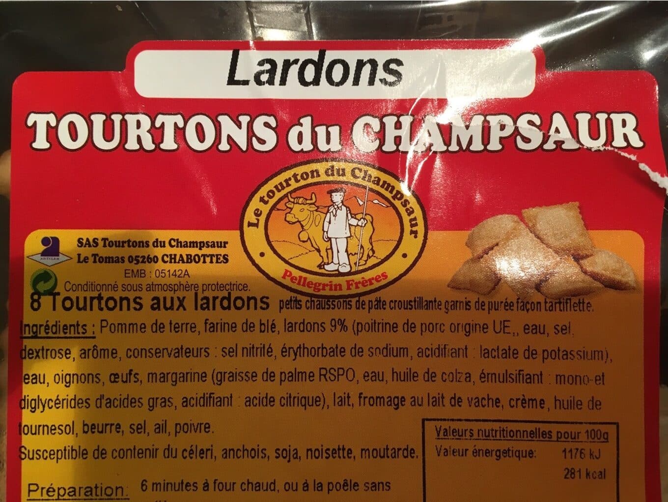 Pellegrin Frères 8 Tourtons Dauphinois LE TOURTON DU CHAMPSAUR packshot