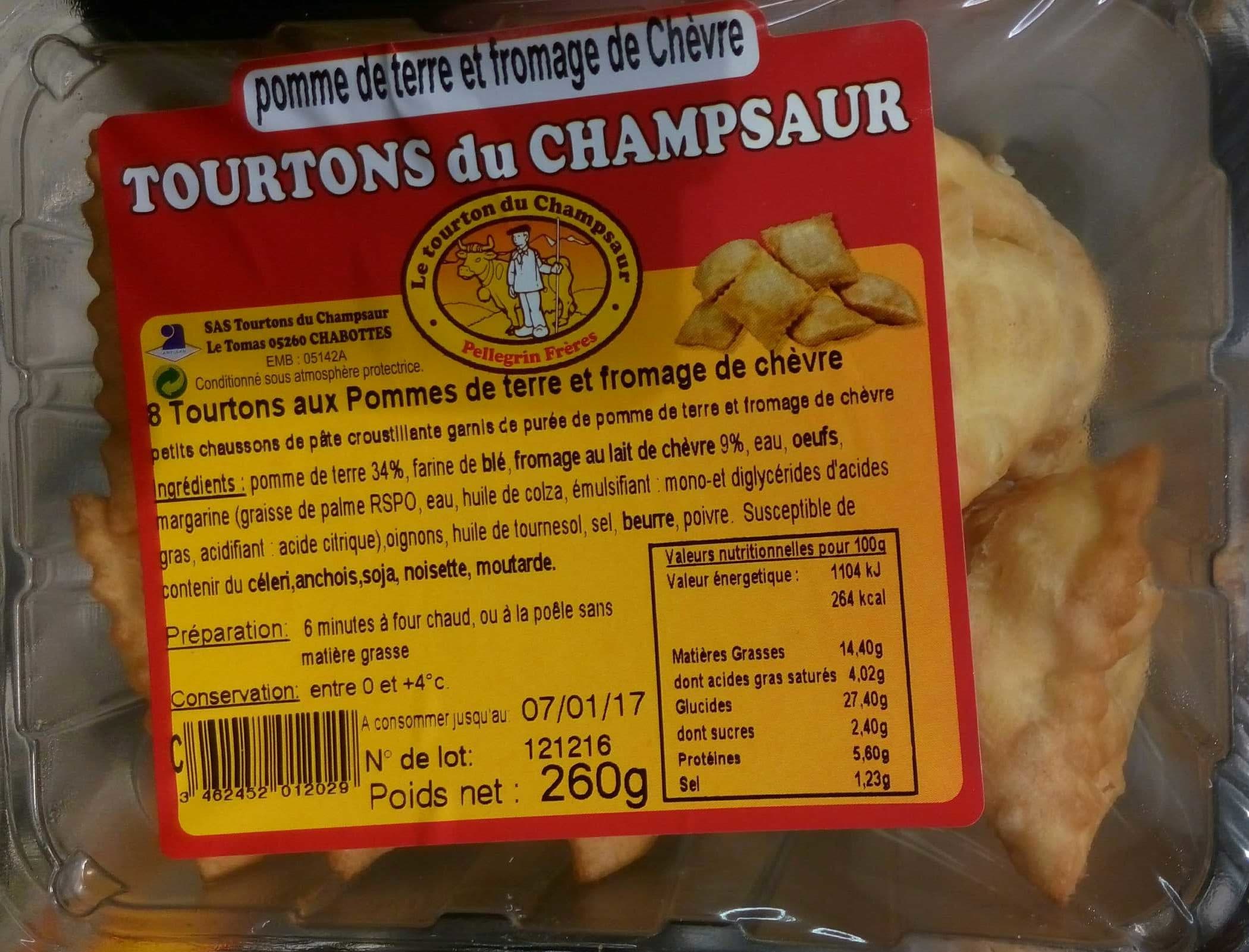 Pellegrin Frères Tourtons du Champsaur pomme de terre et fromage de chèvre packshot