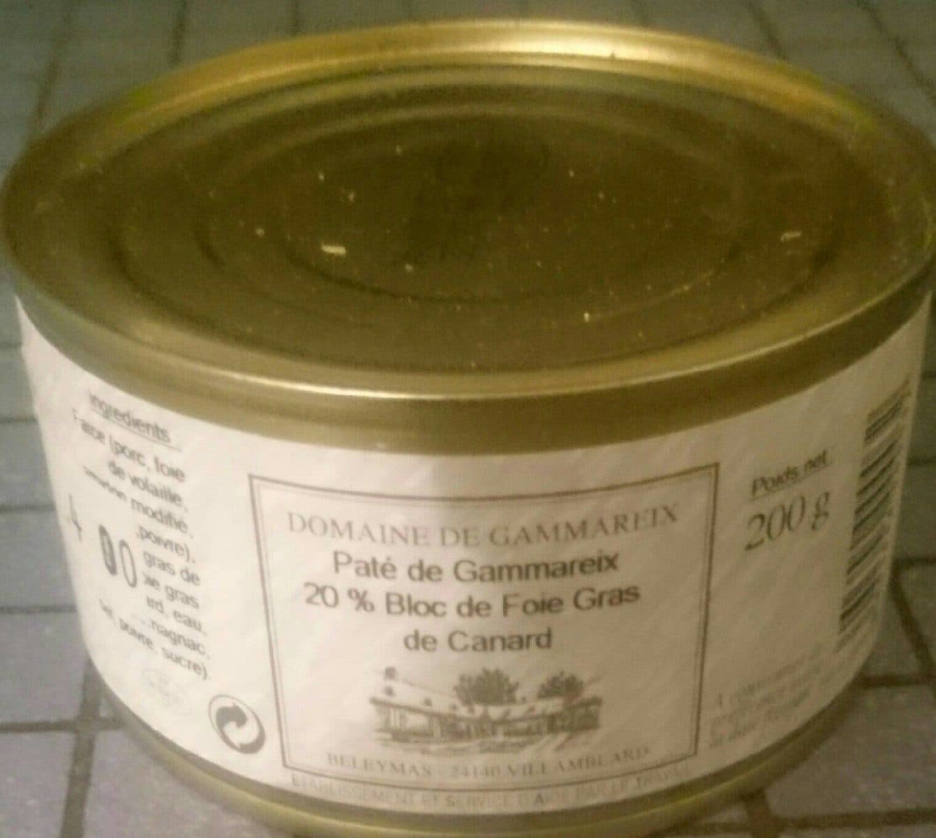 Open Food Facts Pâté de Gamareix packshot