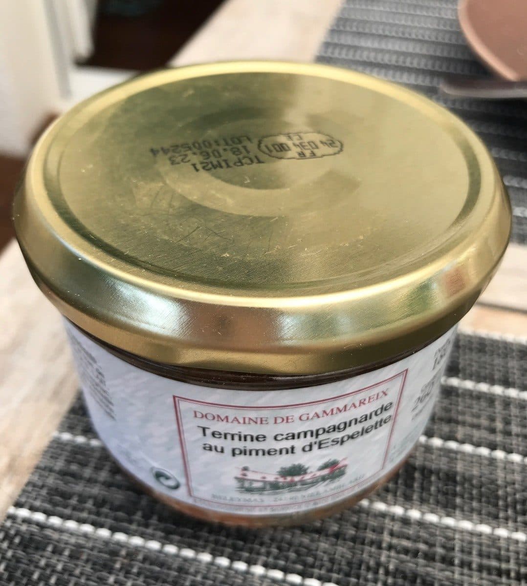 Domaine de Gammareix Terrine campagnarde au piment d'espelette packshot