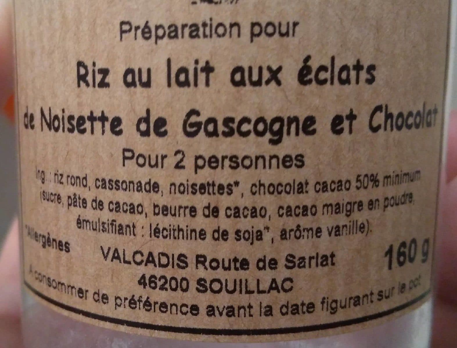 Moulin Du Val Riz au lait noisettes et chocolat packshot