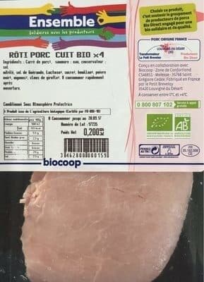 Ensemble Rôti de porc cuit x4 packshot