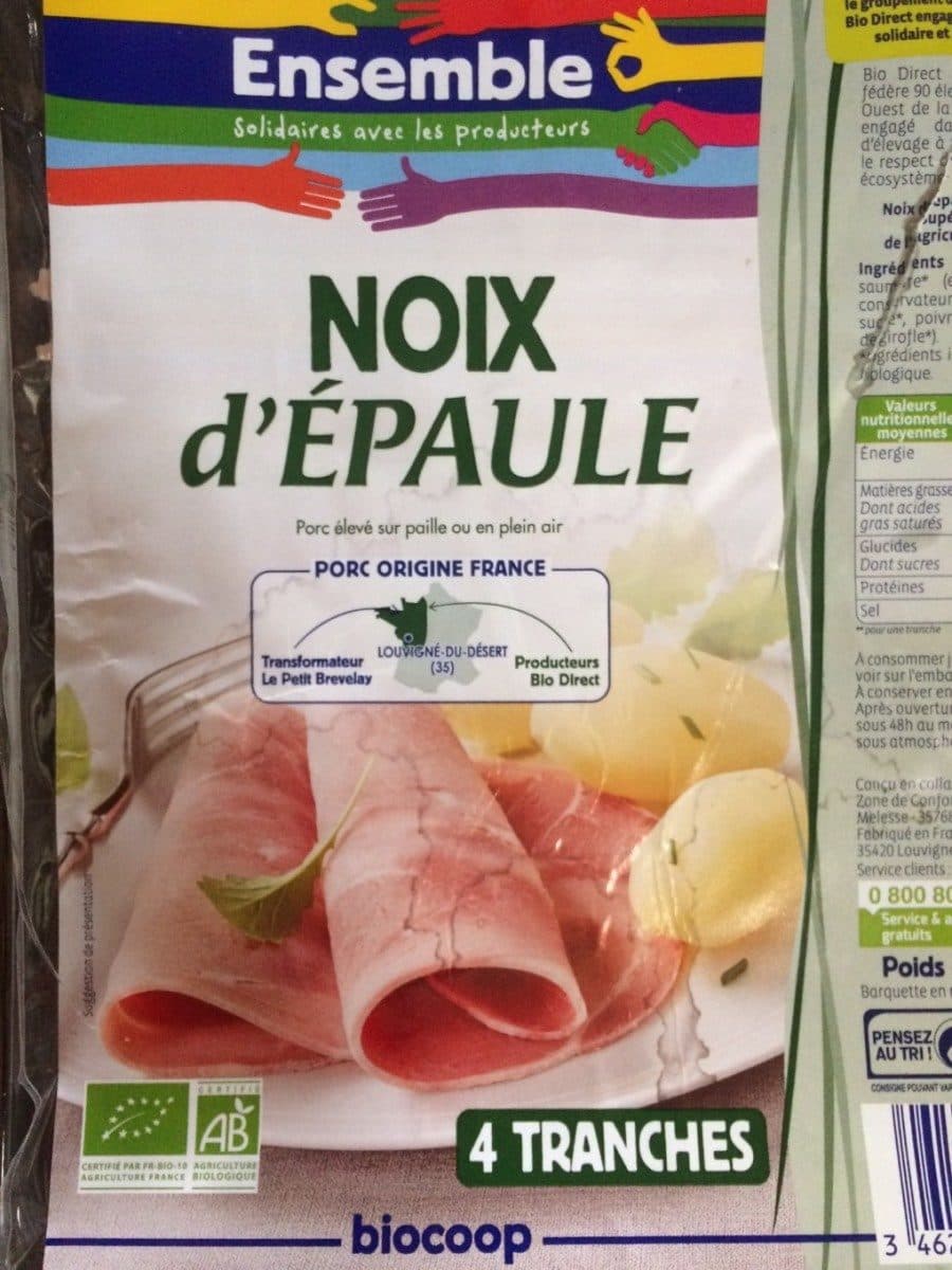 Bio Direct (Biocoop) Noix d'épaule packshot