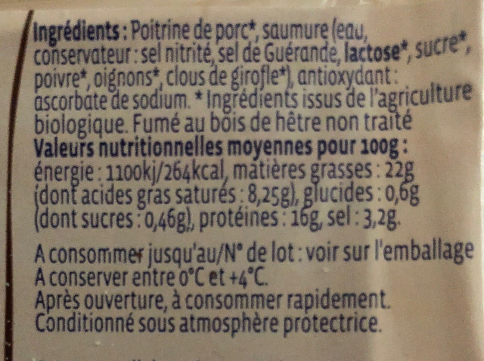 Biocoop Lardons fumés supérieur packshot