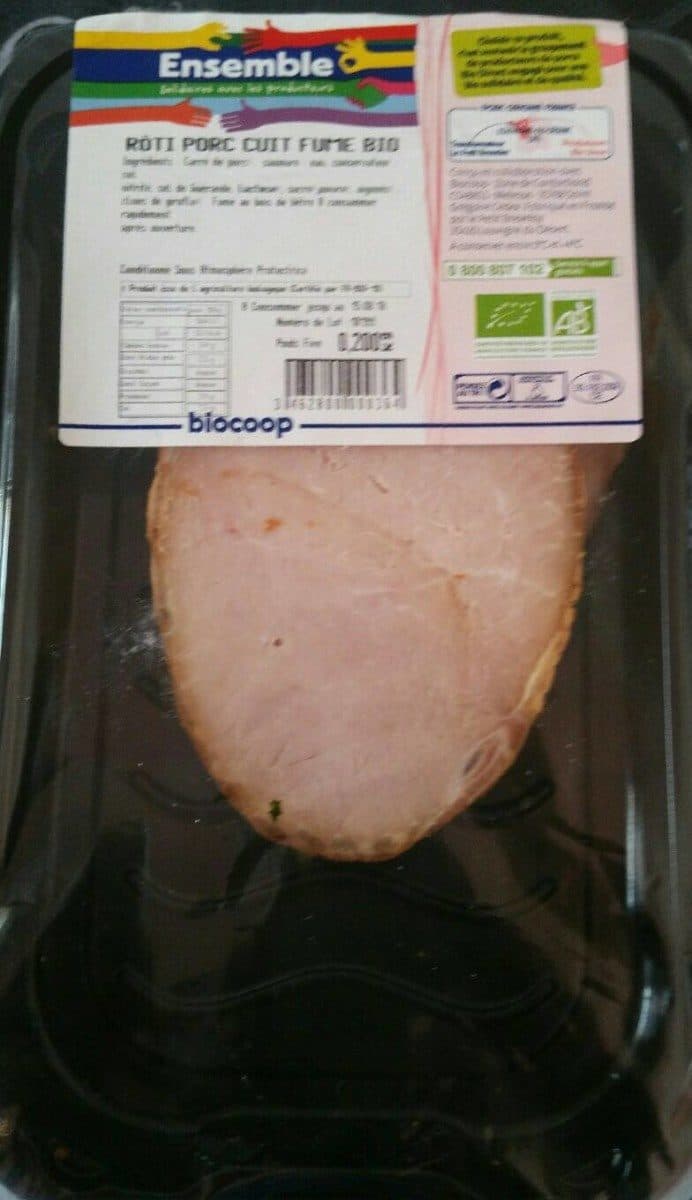 Biocoop Rôti porc fumé bio packshot