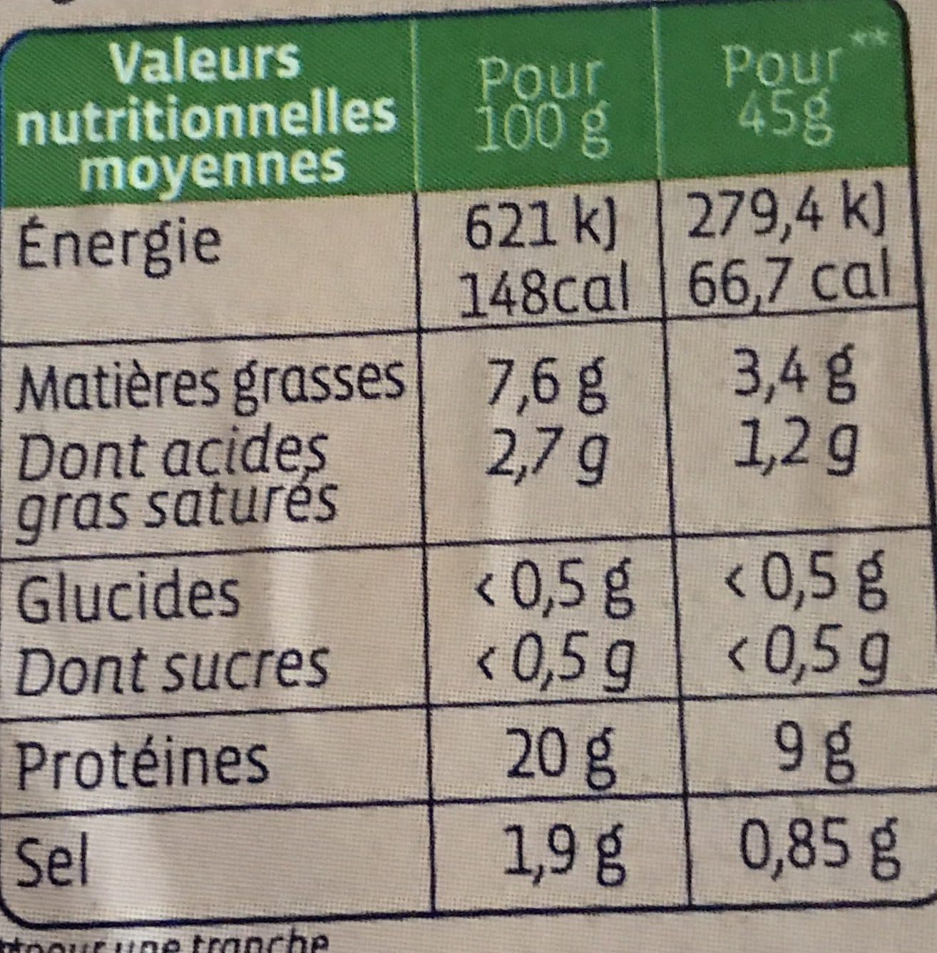 Biocoop Jambon blanc sans sel nitrité packshot