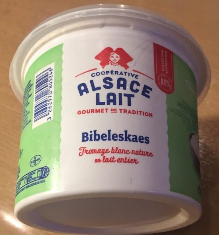 Alsace Lait Bibeleskaes packshot