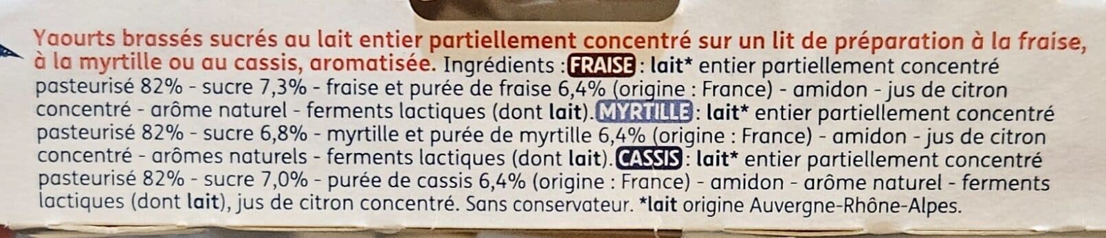 Baiko Yaourt sur lit de fruits rouges packshot