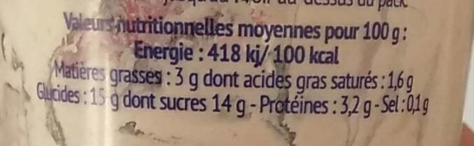 Open Food Facts Yaourts Sucres sur Lit de Fruits packshot