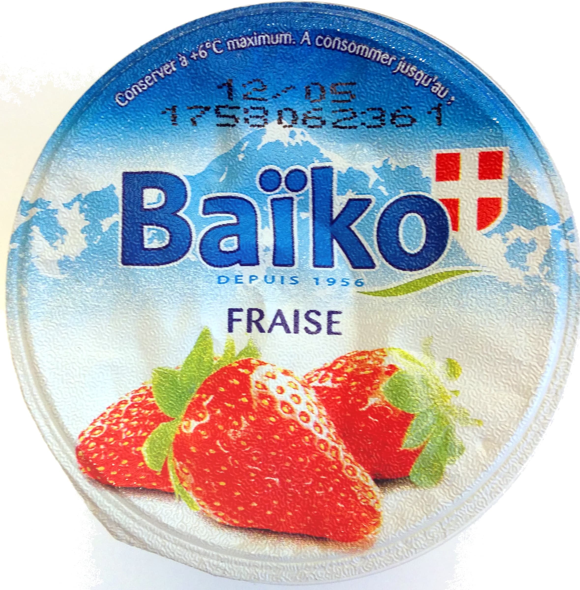 Baïko Yaourt sur lit de fruits à la fraise packshot