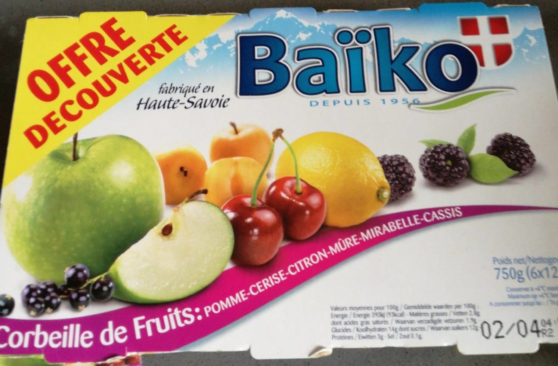 Open Food Facts yaourt sucre sur lit de fruits packshot