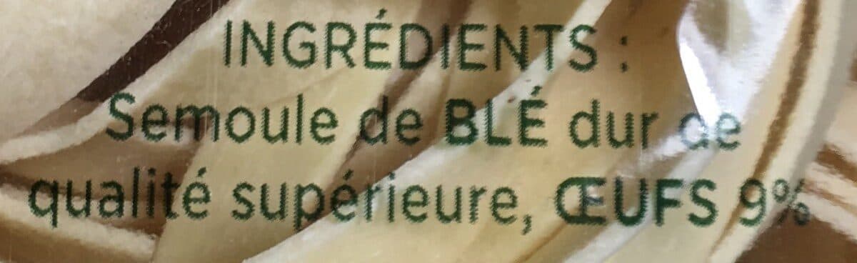 Open Food Facts Qualité pâte fraiche Tagliatelle packshot