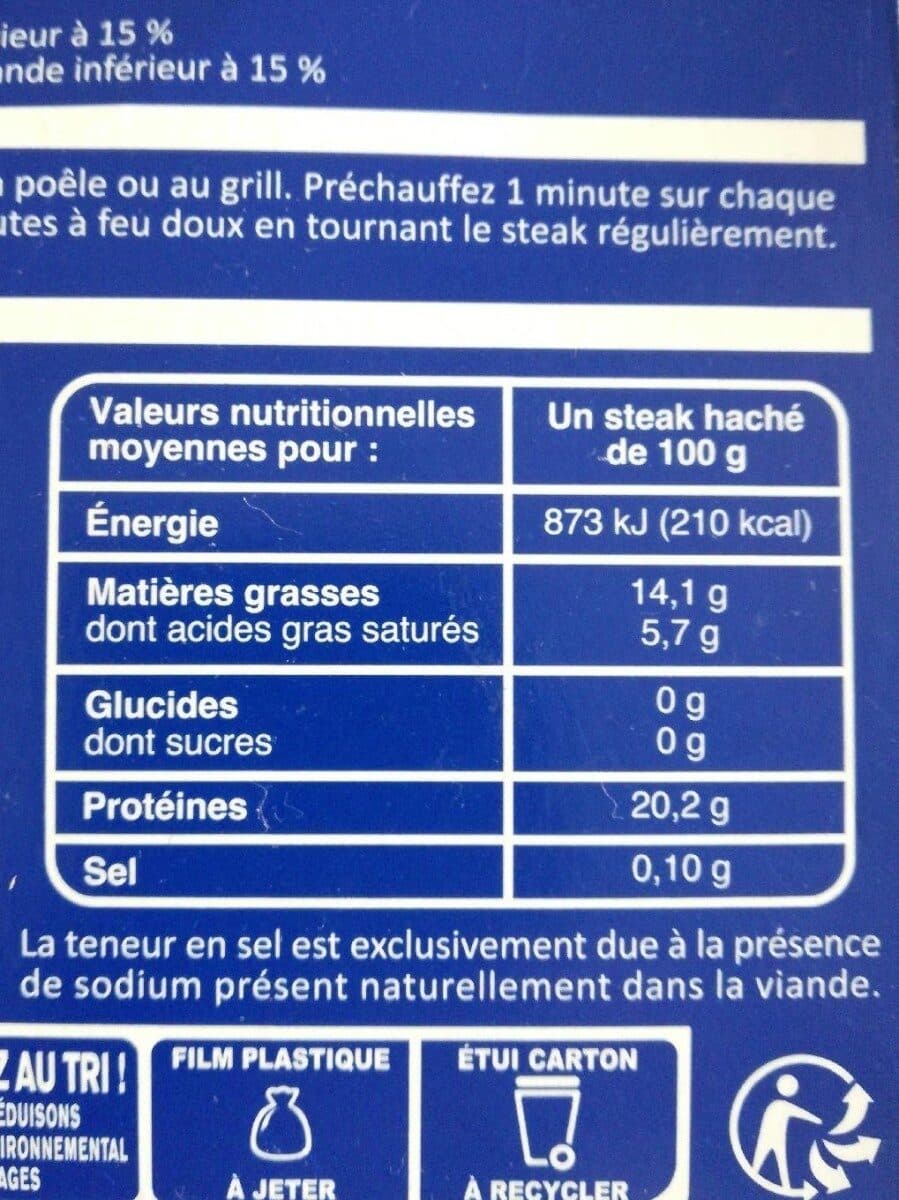 C'est qui le Patron ?! Steaks hachés 15% packshot