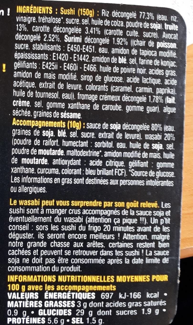 Delmas Poissons Et Marée Be Zen sushis packshot