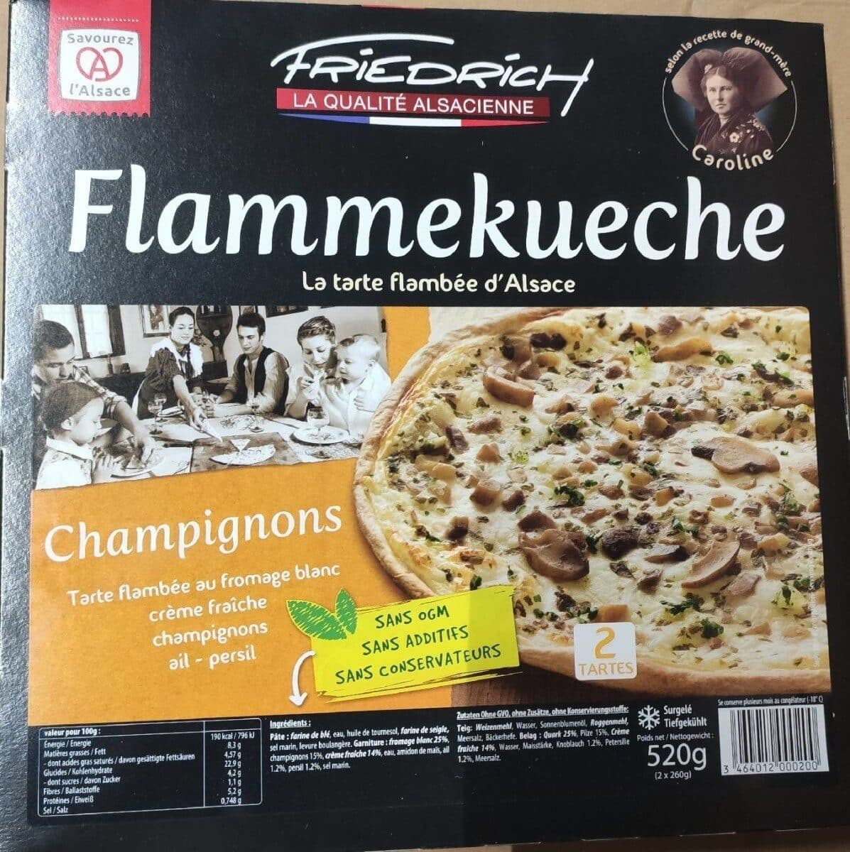 Friedrich Flammekueche aux Champignons - Tarte flambée aux Champignons packshot
