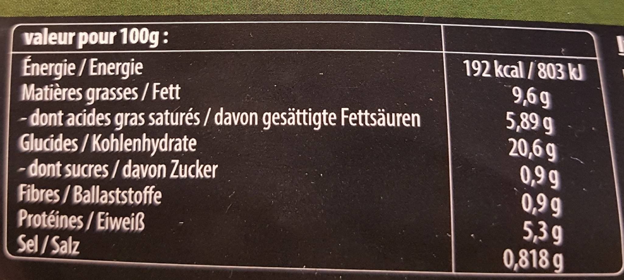 Open Food Facts Flammekueche Champignons BIO - Tarte flambée Champignons BIO packshot
