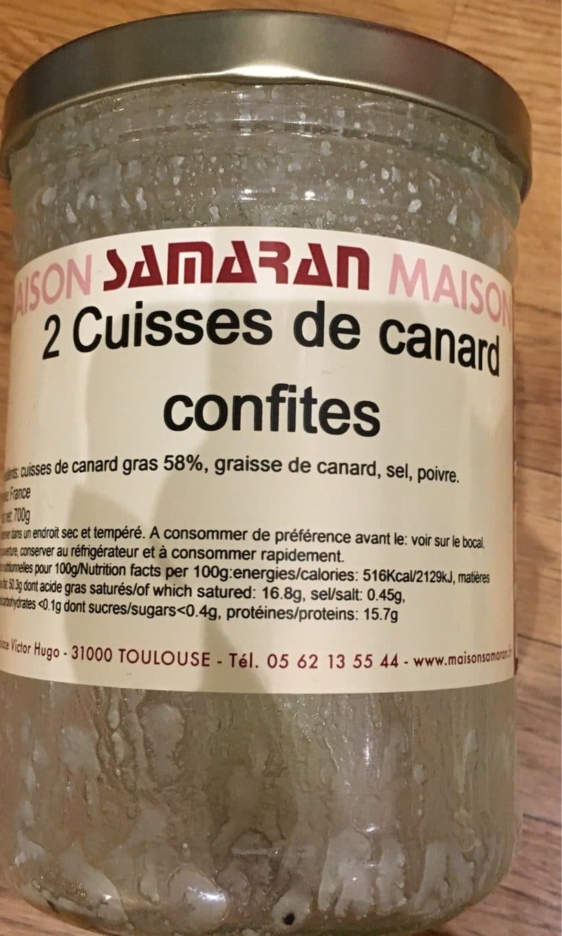 Samaran Cuisses de canard confites packshot
