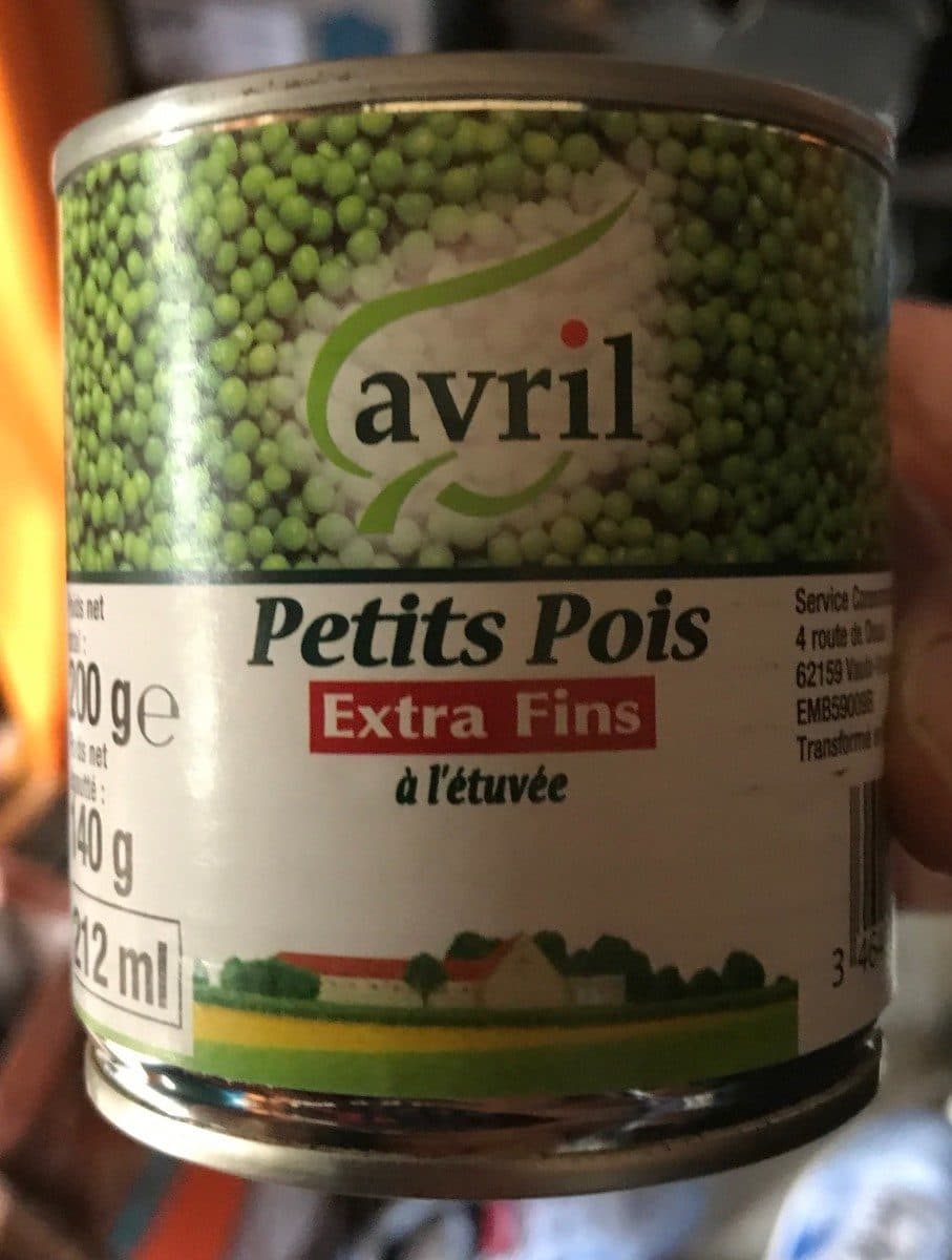 Avril Petits pois extra fins packshot