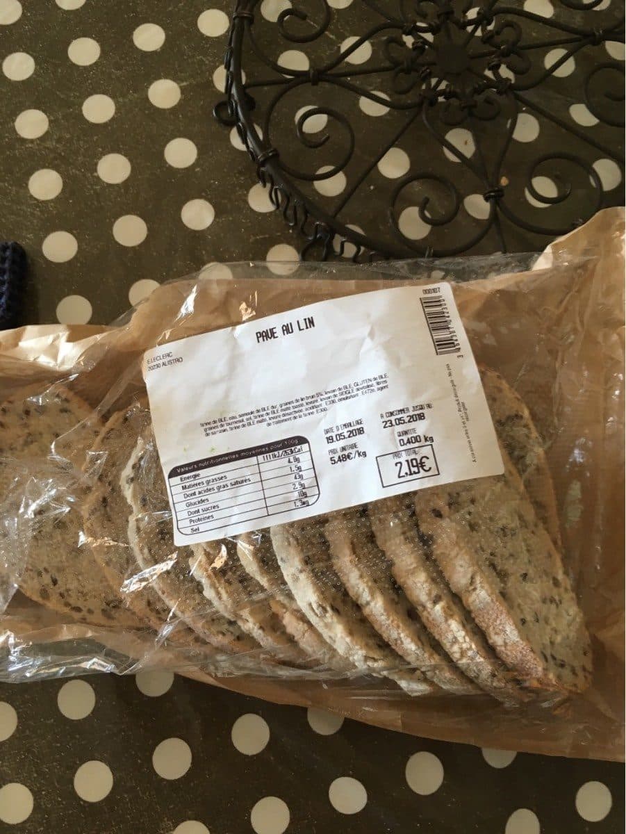 Open Food Facts Pave au lin packshot