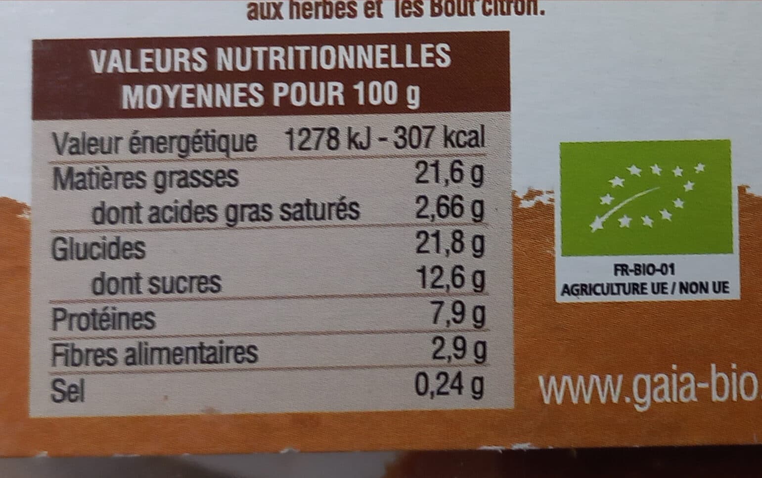 GAIA Tof délice choco packshot