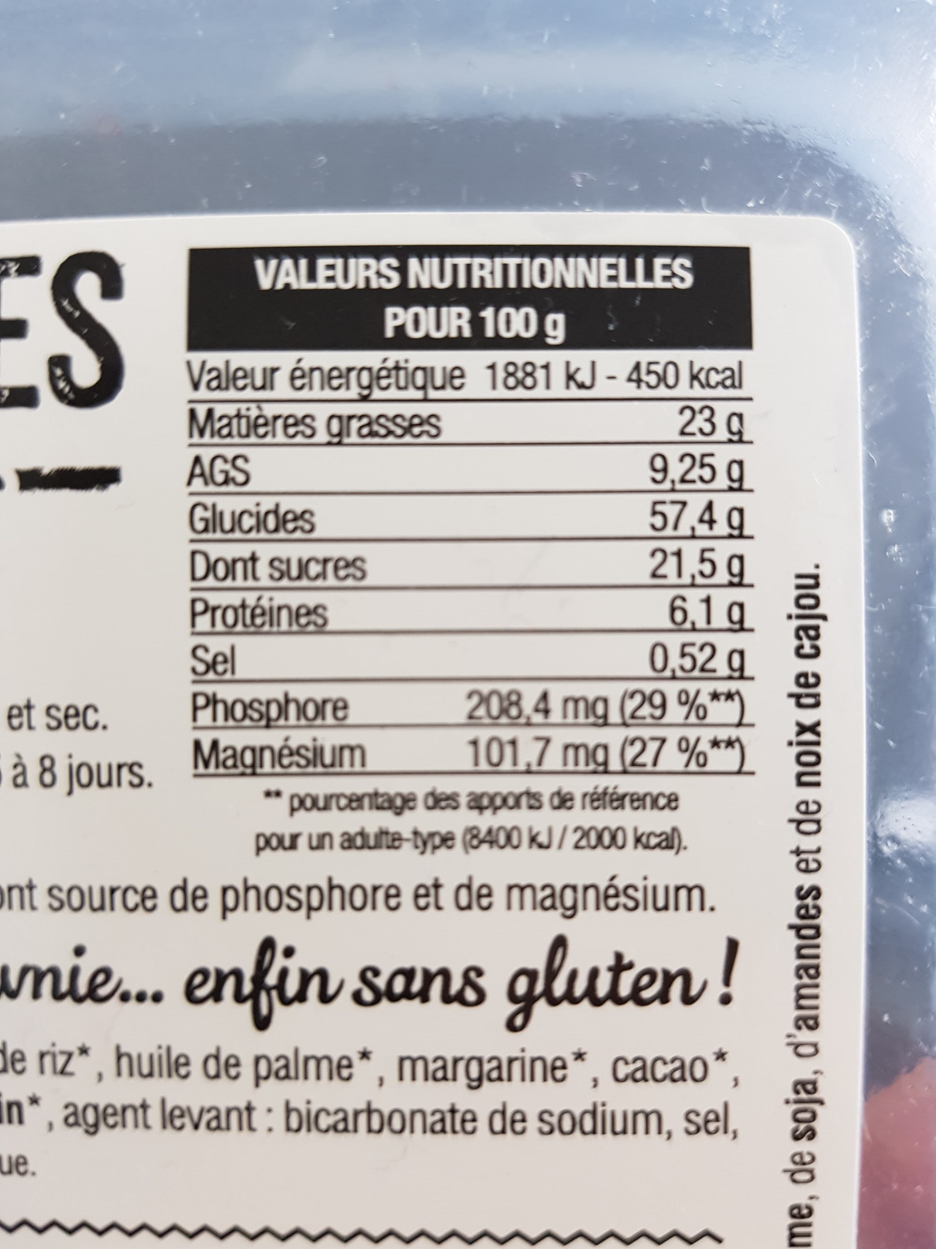 Gaia Brownies Aux Noisettes X4 packshot