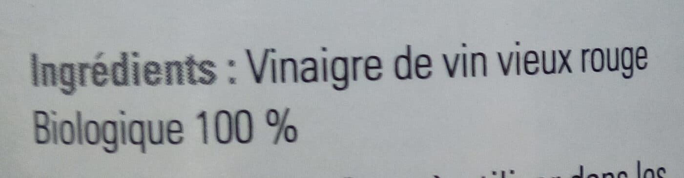 La Cigale Provencale Vinaigre de vin vieux rouge bio 50 cl packshot