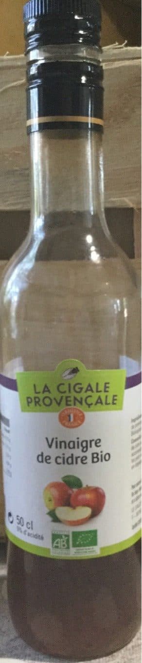 La Cigale Provençale Vinaigre de cidre bio packshot