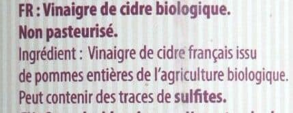La cigale provençale Vinaigre de cidre bio packshot