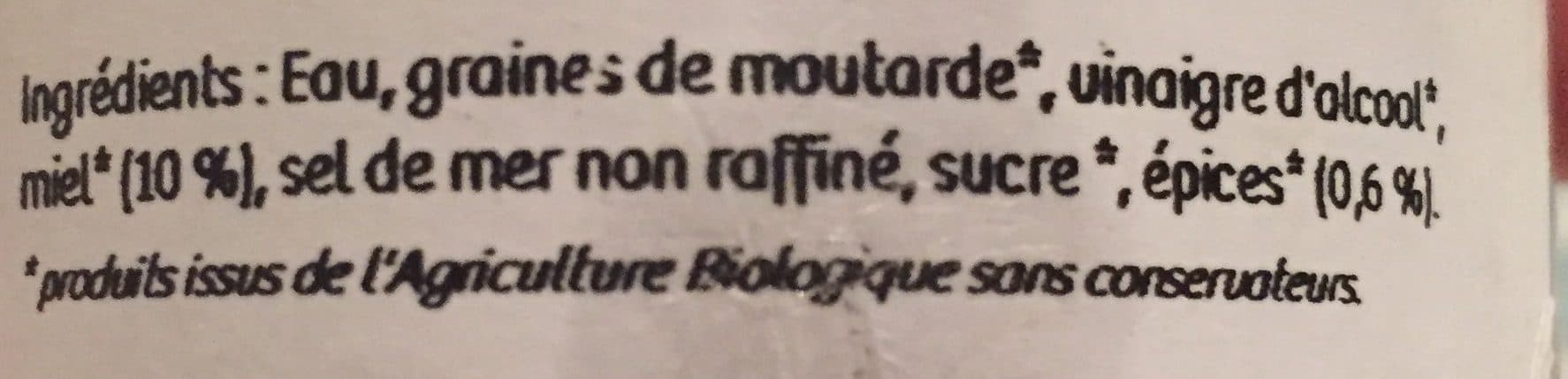 La Cigale Provençale Moutarde au miel et aux épices bio packshot
