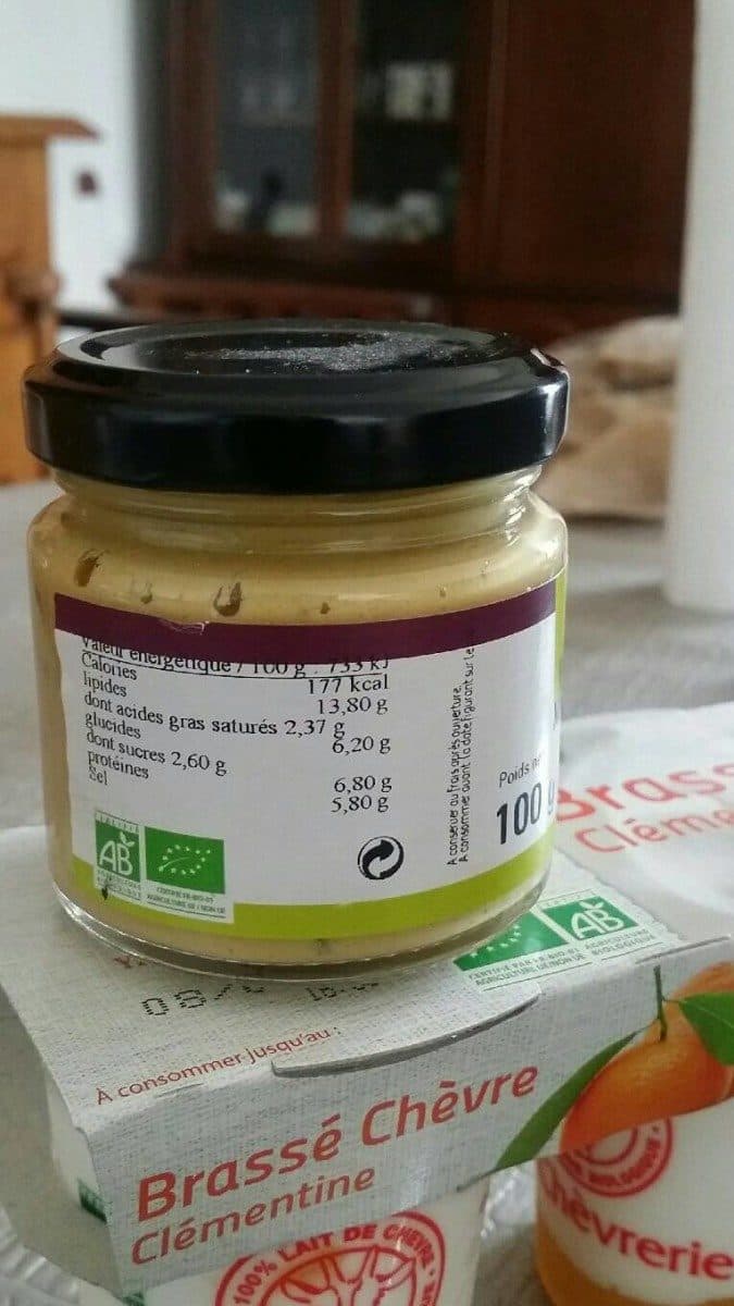 Open Food Facts Moutarde de Dijon bio saveur truffe packshot