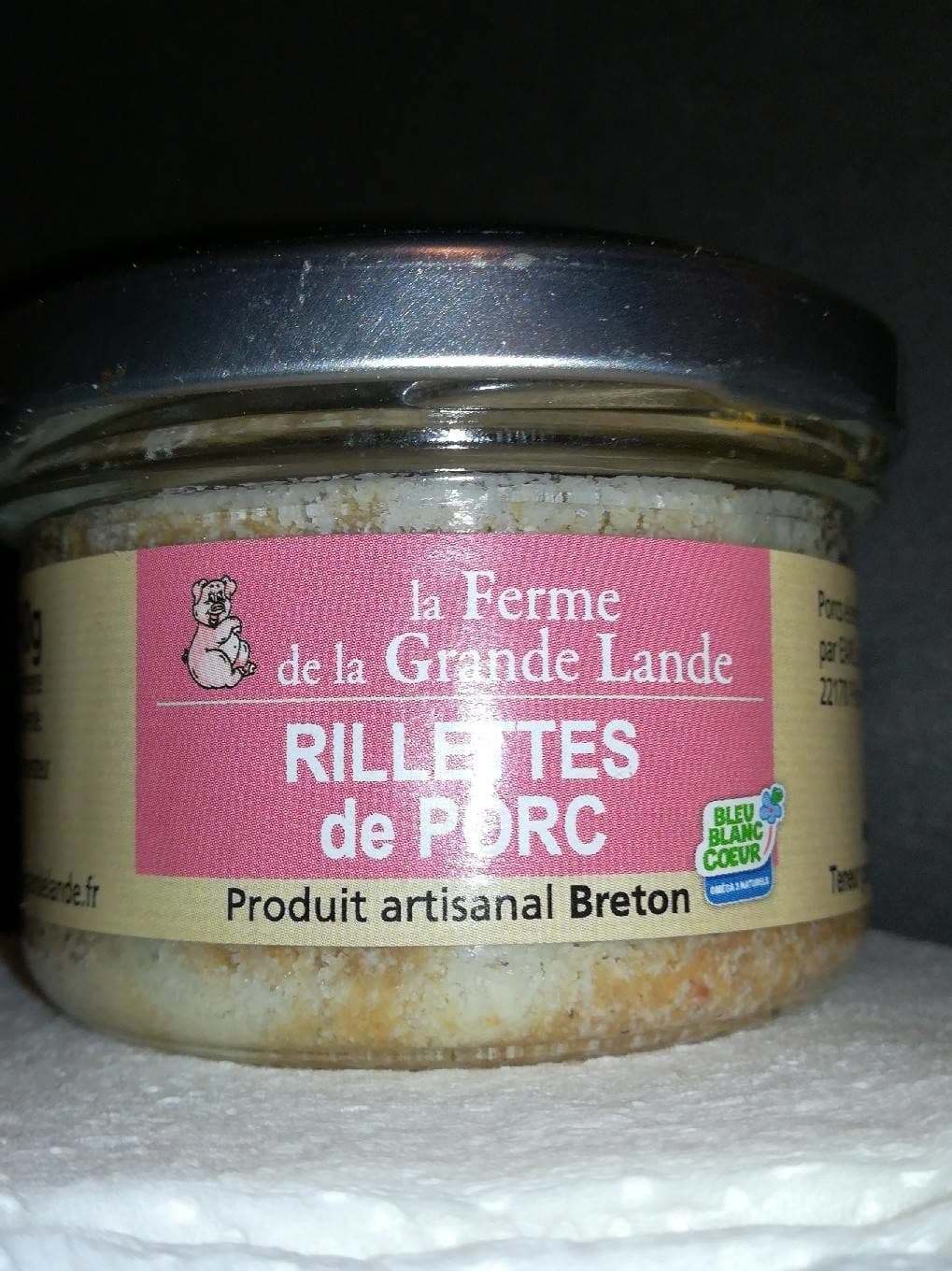 La Ferme de la Grande Lande Rillettes de porc packshot