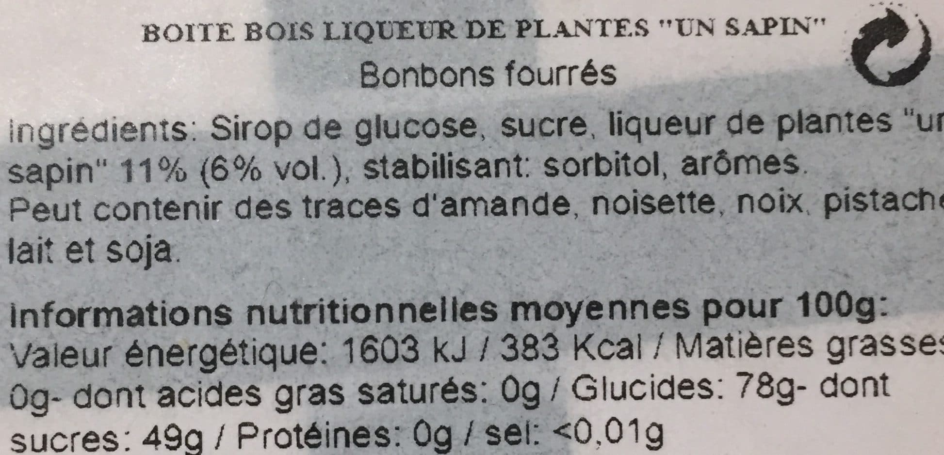 Emile Pernot Bonbons à la liqueur de sapin packshot