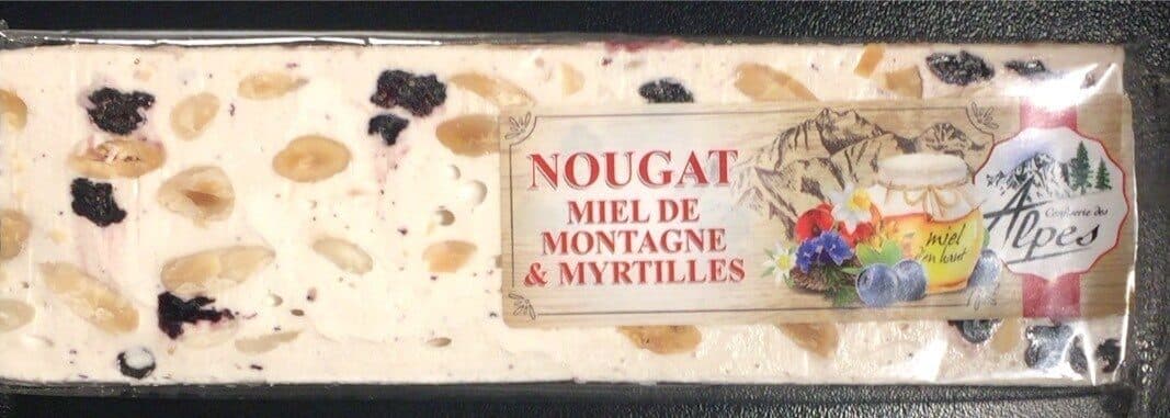 Confiserie des Alpes Nougat Miel de Montagne et Myrtilles packshot